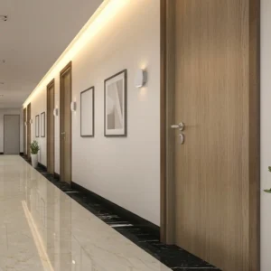 Apartment doors produced by one of the wooden door manufacturers in China