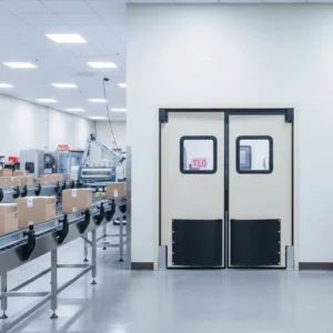 Factory area doors produced by one of the wooden door manufacturers in China
