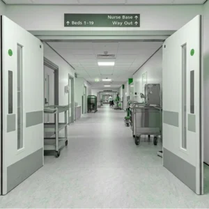 Healthcare facility doors produced by one of the wooden door manufacturers in China