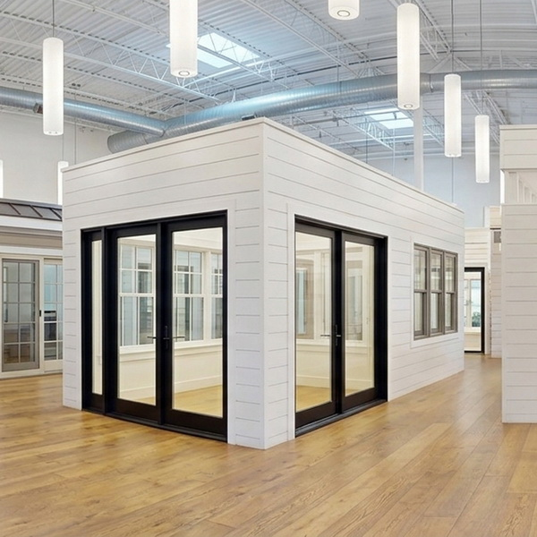 Showroom doors produced by one of the wooden door manufacturers in China