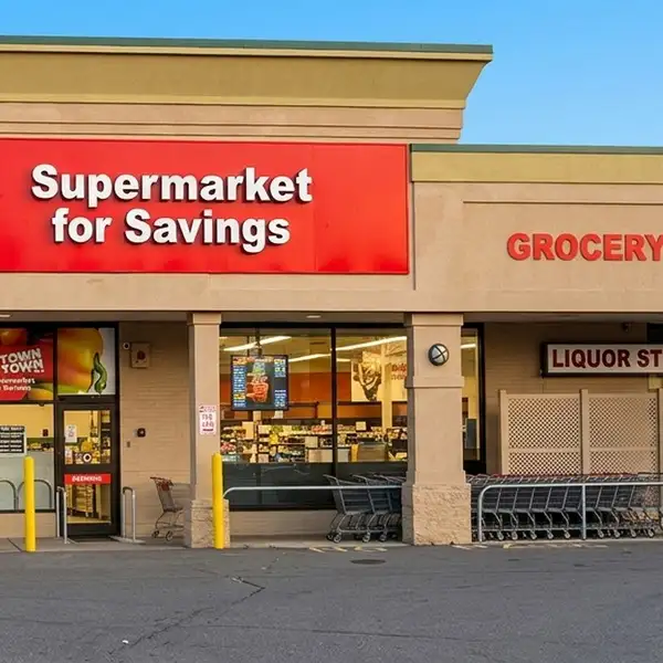 Supermarket doors produced by one of the wooden door manufacturers in China