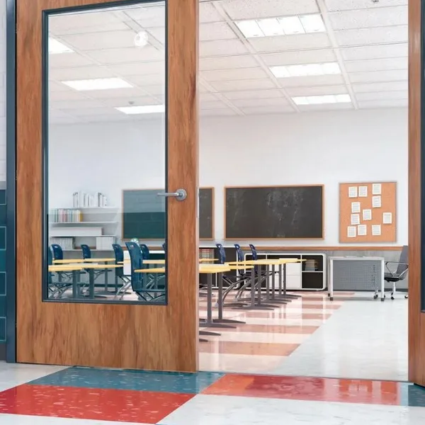 University doors produced by one of the wooden door manufacturers in China