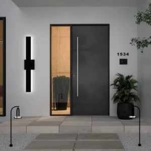 Exterior and interior apartment door