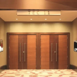 Hotel door and industrial swinging door