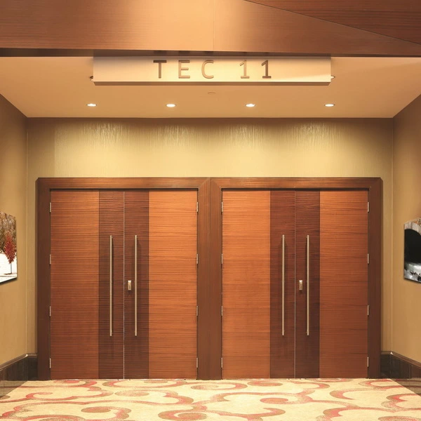 Hotel door and industrial swinging door