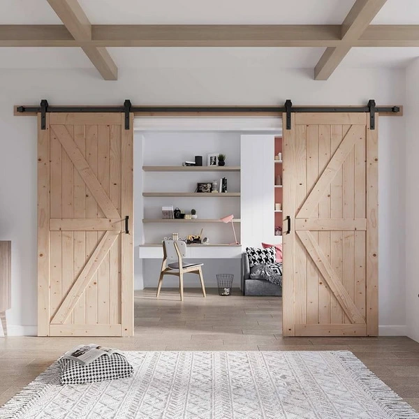 Interior farmhouse style composite barn door