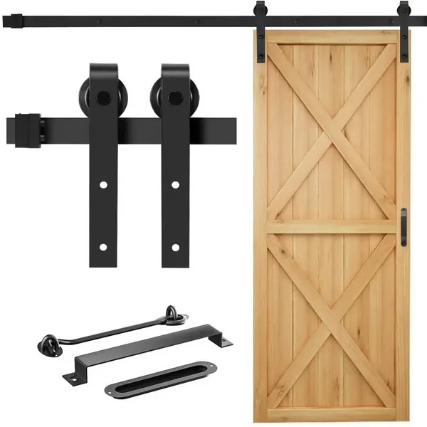 Custom made barn door hardware