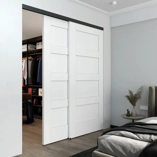 Solid wood sliding door