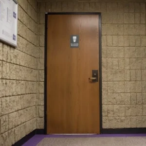 Industrial swinging door