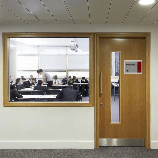 Office building doors