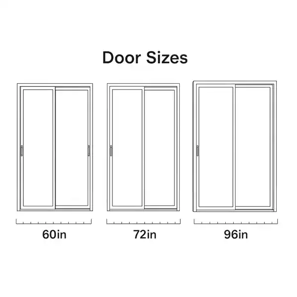 Exterior sliding door size