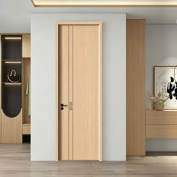 Melamine wooden carved thread door