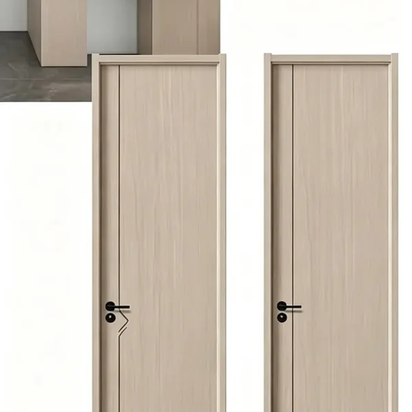 Melamine wooden fine carved and deep pressed door