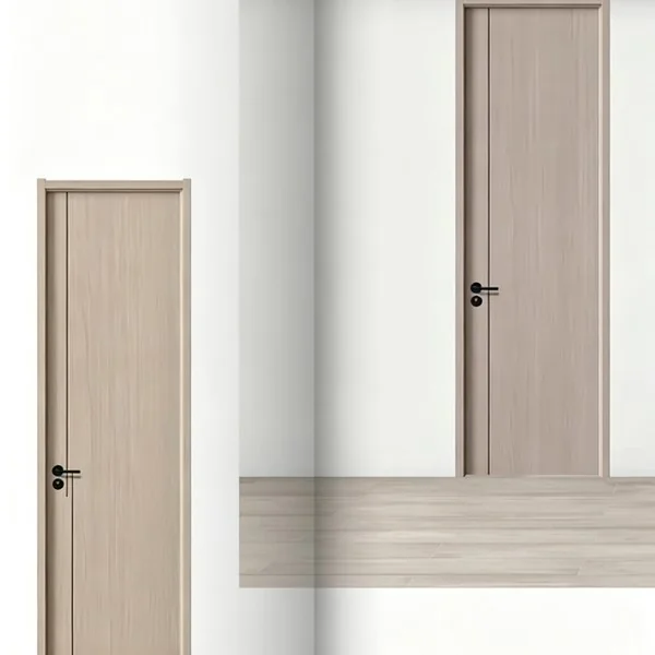 Melamine wooden fine carved and deep pressed door