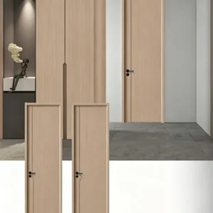 Melamine wooden fine carved & deep pressed door