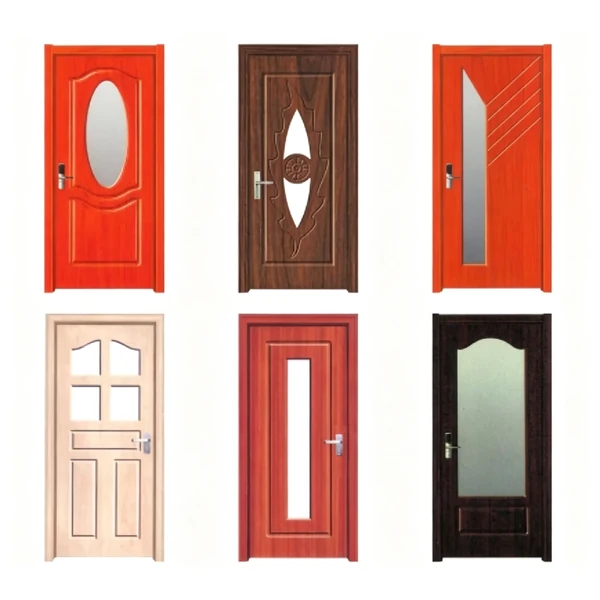 PVC wooden glass door