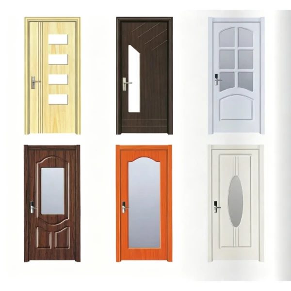 PVC wooden glass door