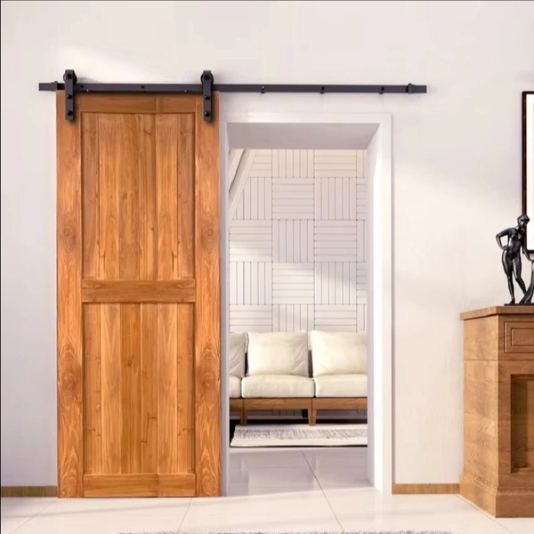 Interior farmhouse style barn door