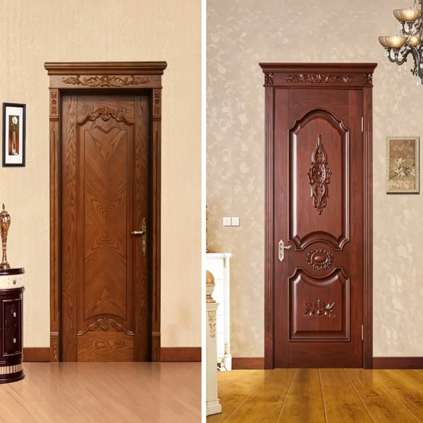 Solid European wooden door could be the solid core veneer door
