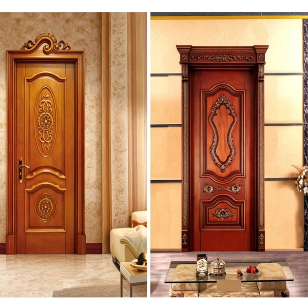 Solid European wooden door