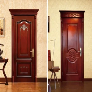Solid European wooden door