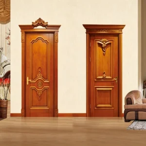 Solid European wooden door