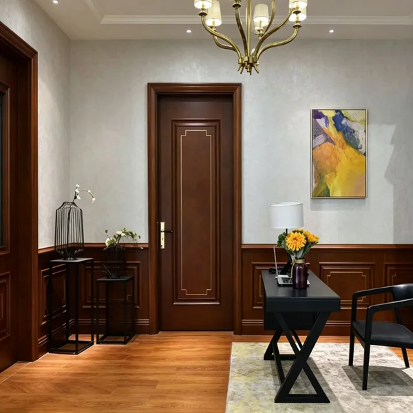Solid American wooden door
