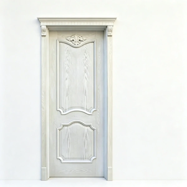 Solid French wooden door
