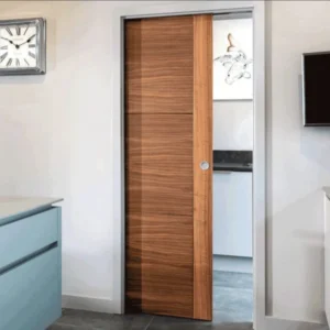 Composite wooden pocket door