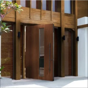 Composite wooden pivot door