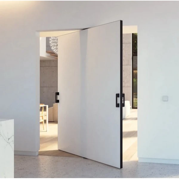 Wooden pivot door could be the ash veneer door
