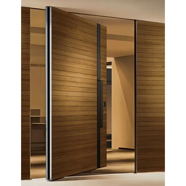 Composite wooden pivot door