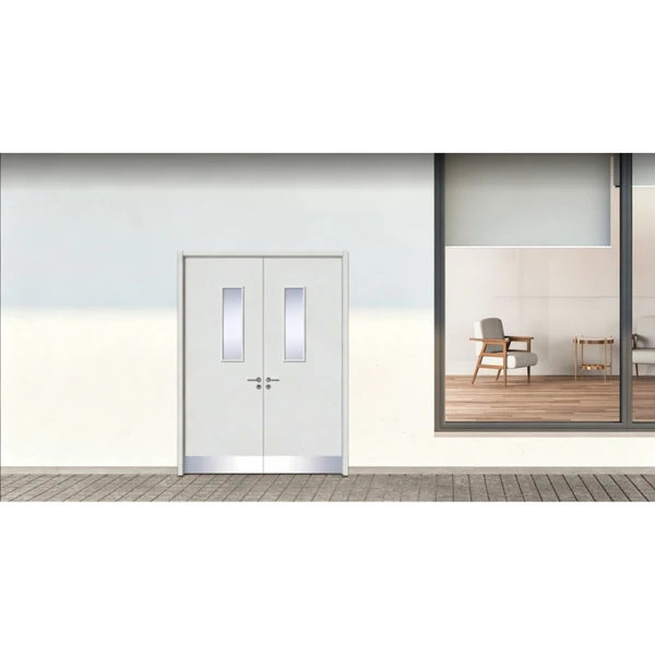 WPC wooden glass door