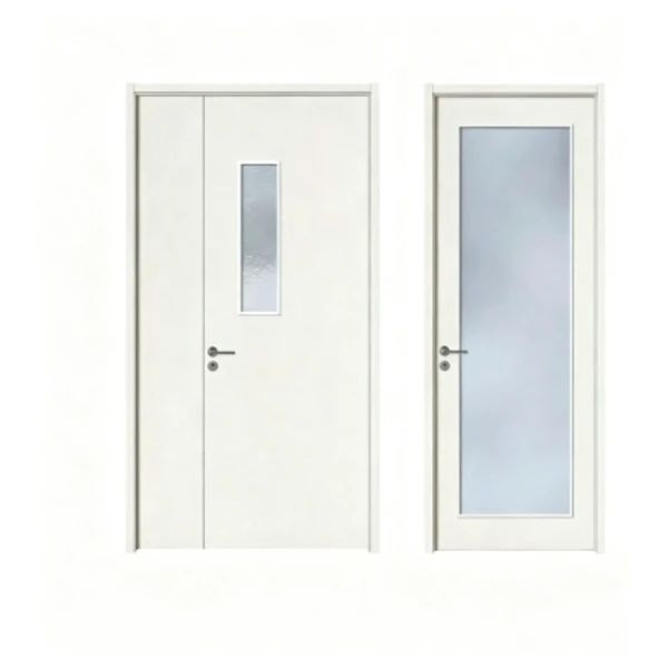 WPC wooden glass door