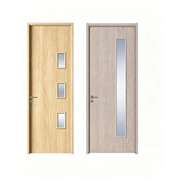 WPC wooden glass door
