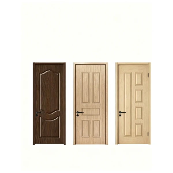 WPC wooden shallow carved door
