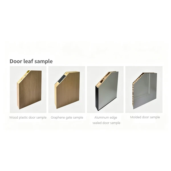 WPC Wooden door raw material showcase