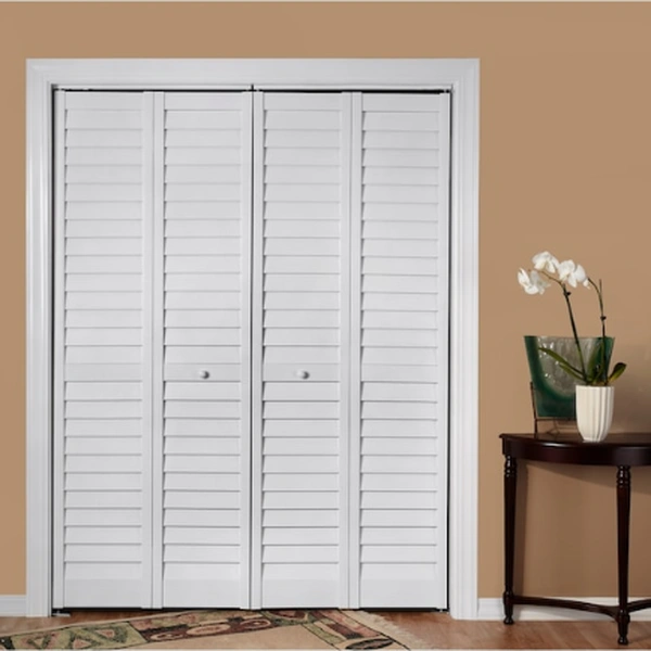 PVC wooden bifold door