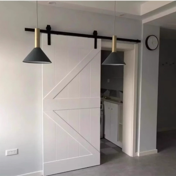 Barn door could be the colored interior door