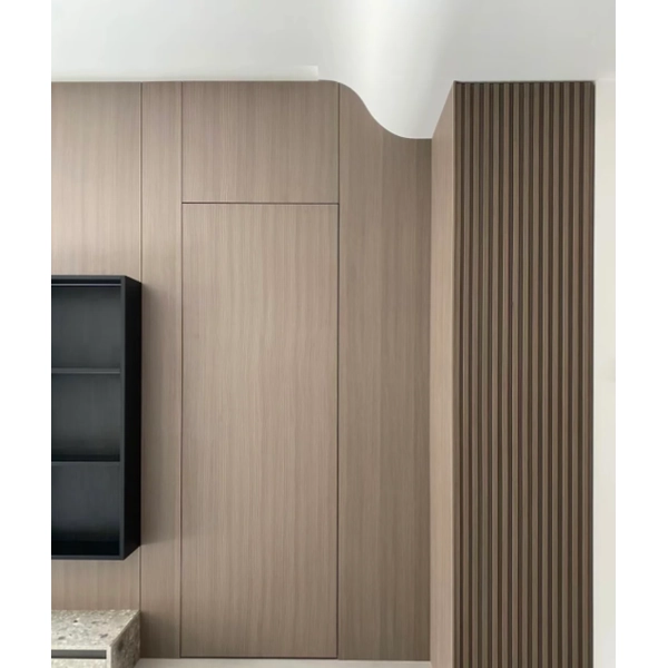 Composite wooden hidden door
