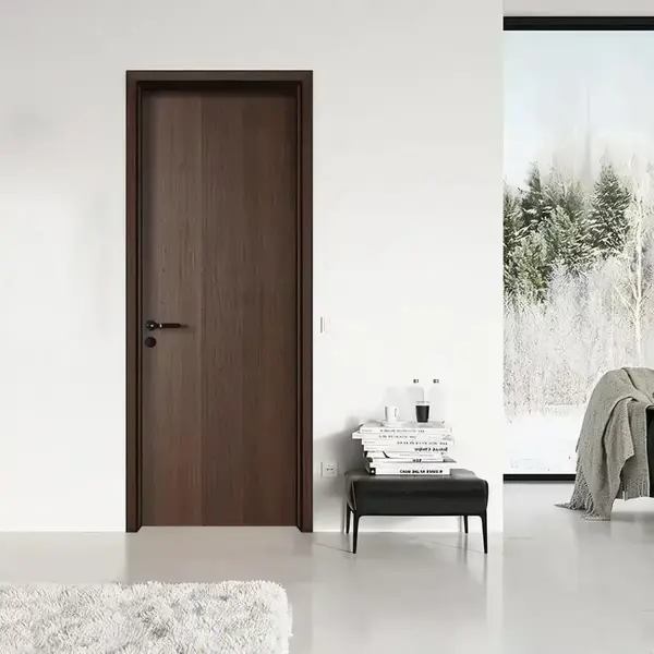 Engineered wood laminate door