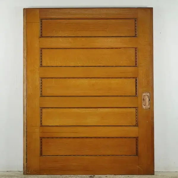 Solid wood pocket door