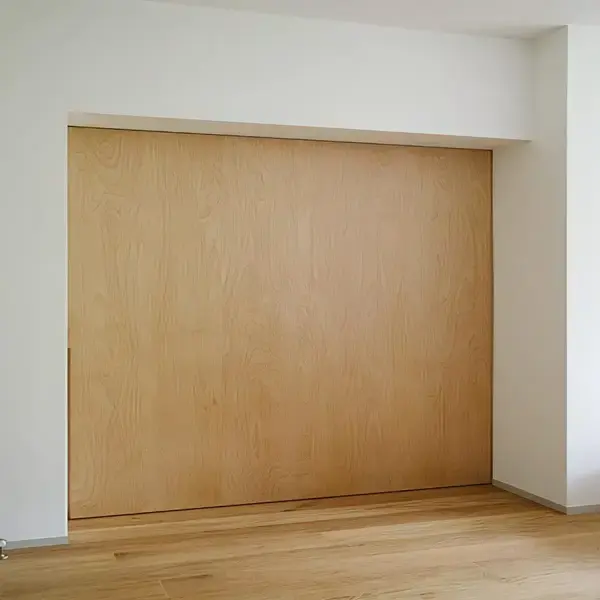 Solid wood sliding door